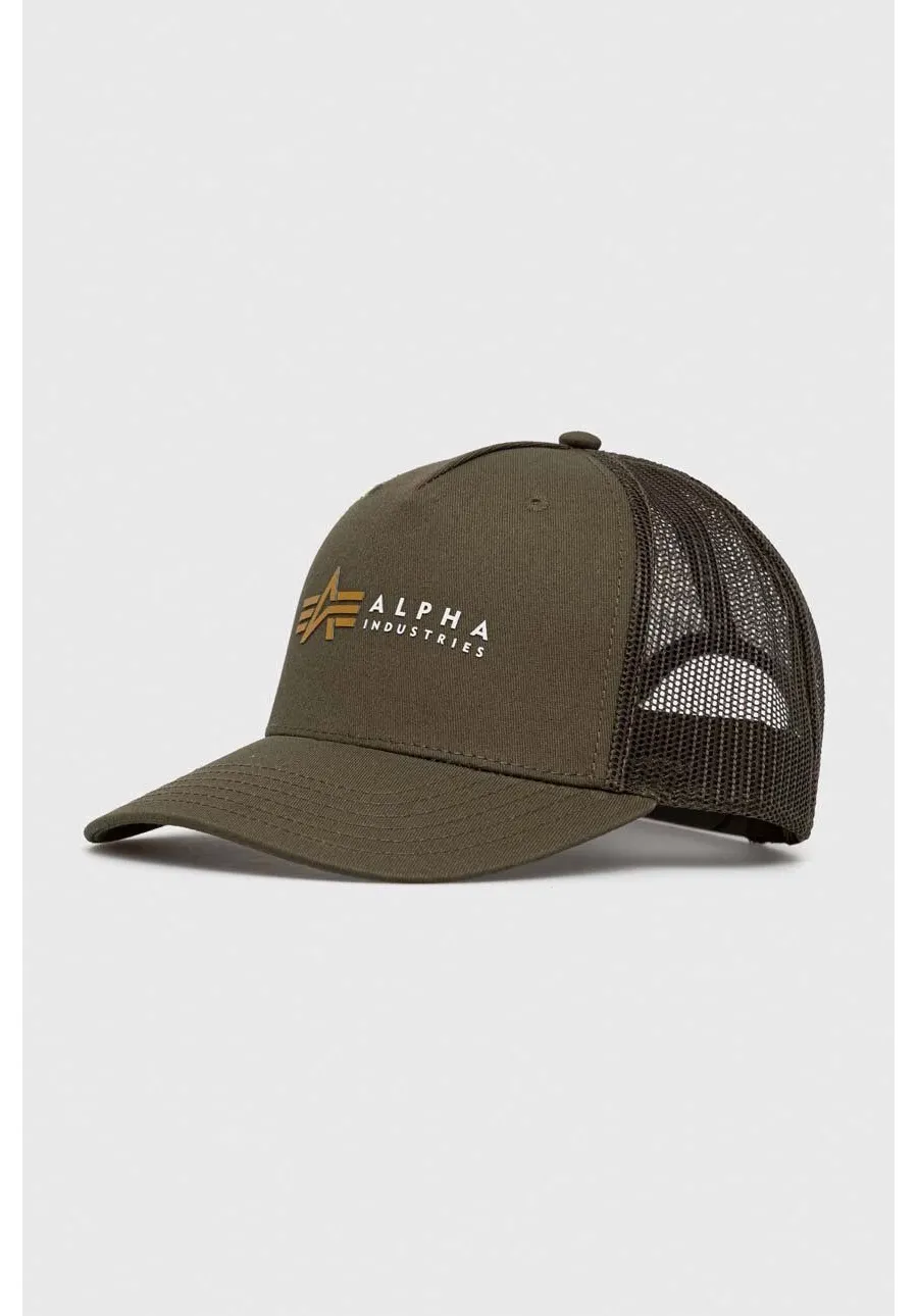 obrazek 1 Alpha Industries czapka kolor zielony z nadrukiem 106901.142-DarkOlive