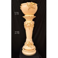 Picture Exclusive, decorative column with a flowerpot