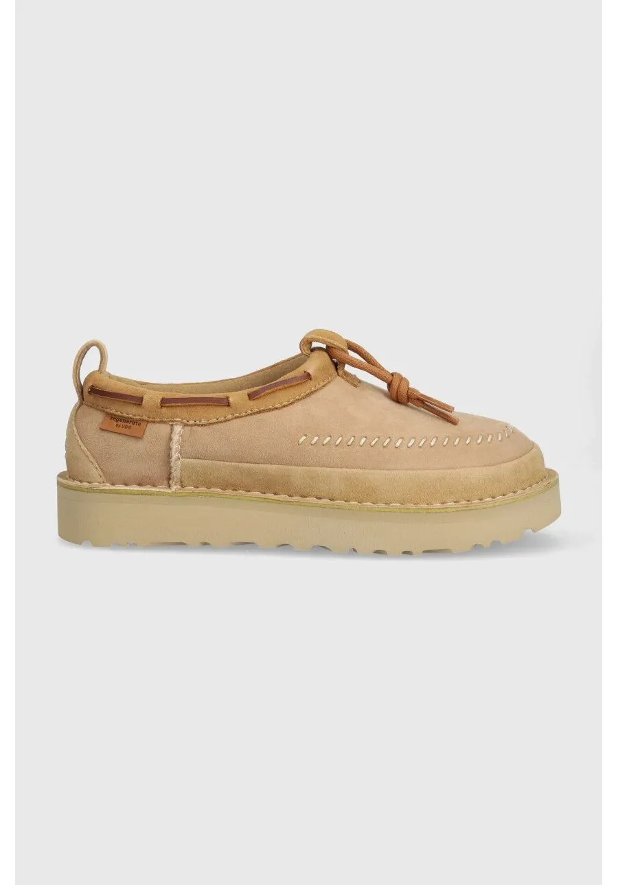 obrazek 1 UGG kapcie zamszowe Tasman Crafted Regenerate kolor beżowy 1152747