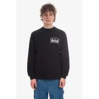 Zdjęcie Aries longsleeve bawełniany Temple LS Tee kolor czarny z nadrukiem AR66600-CZERWONY
