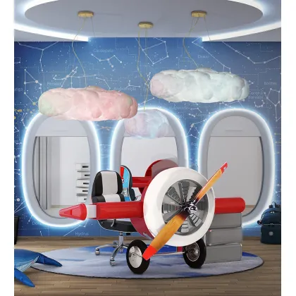 Zdjęcie Ekskluzywne biurko do pokoju dziecięcego samolot