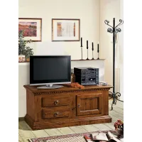 Picture TV cabinet with a door and 2 drawers with a