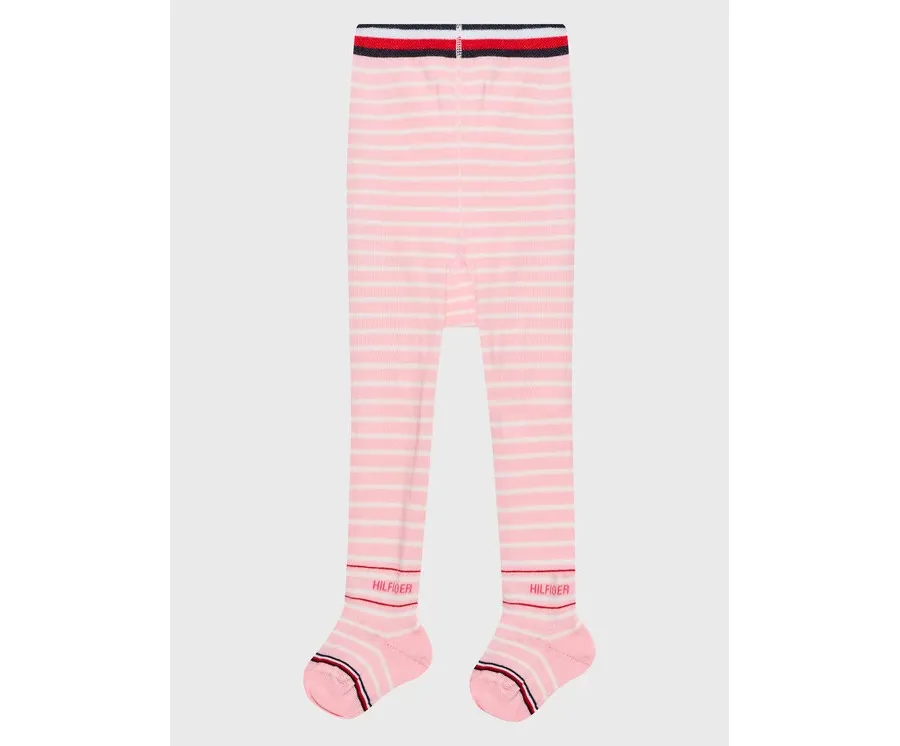 obrazek 1 Tommy Hilfiger Rajstopy Dziecięce 701220279 Różowy