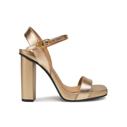 Zdjęcie Tommy Hilfiger Sandały High Heel Golden Leather Sandal FW0FW08674 Złoty