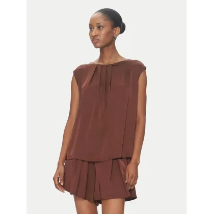 Zdjęcie ViCOLO Bluzka TD0763 Brązowy Regular Fit