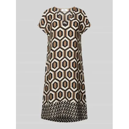 Zdjęcie Sukienka o długości do kolan z graficznym wzorem