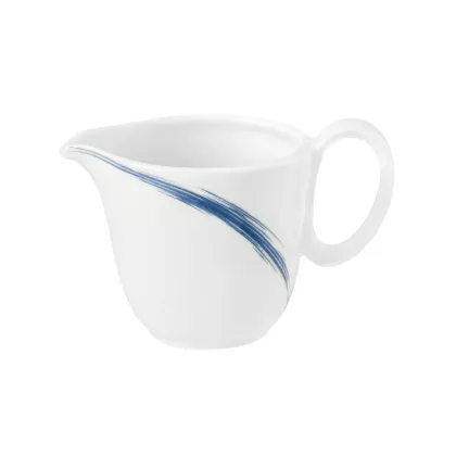 Zdjęcie Stylowy porcelanowy dzbanuszek do mleka zdobiony niebieskim wzorem - Seltmann Weiden