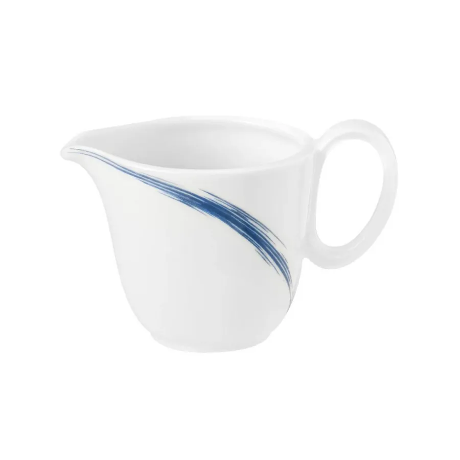 obrazek 1 Stylowy porcelanowy dzbanuszek do mleka zdobiony niebieskim wzorem - Seltmann Weiden