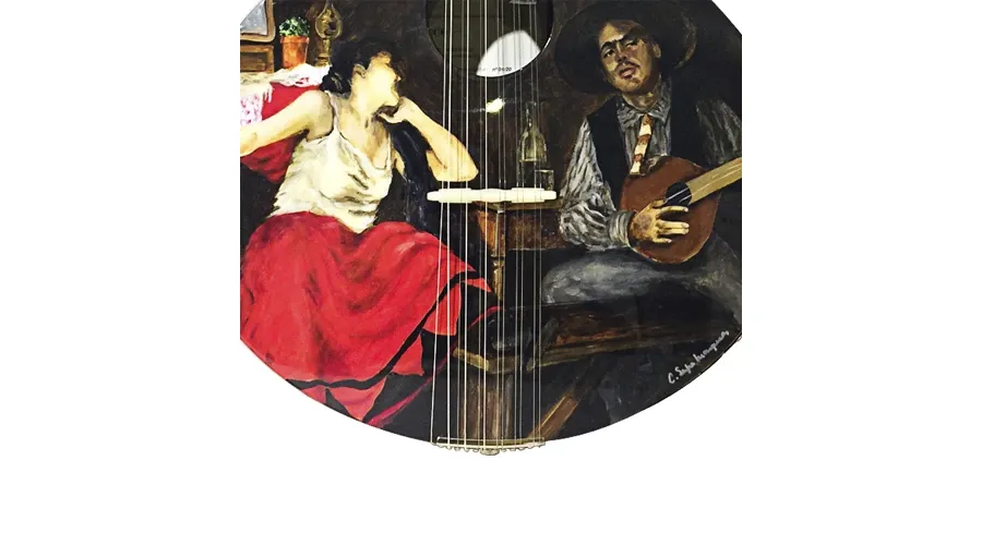 picture 4 Exclusive guitar made out of manually painted wood - Malabar