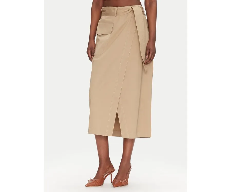 obrazek 1 ACCESS FASHION Spódnica midi 53-6037-502 Beżowy Regular Fit