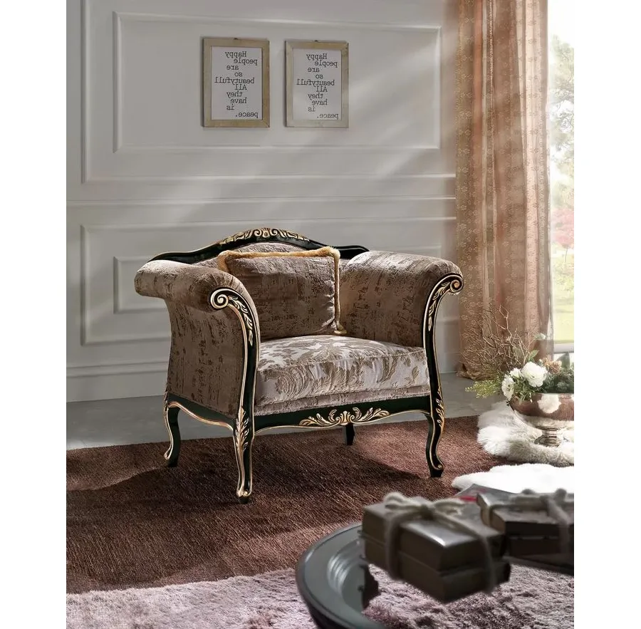 obrazek 1 Luksusowy fotel Bergere do salonu lub gabinetu