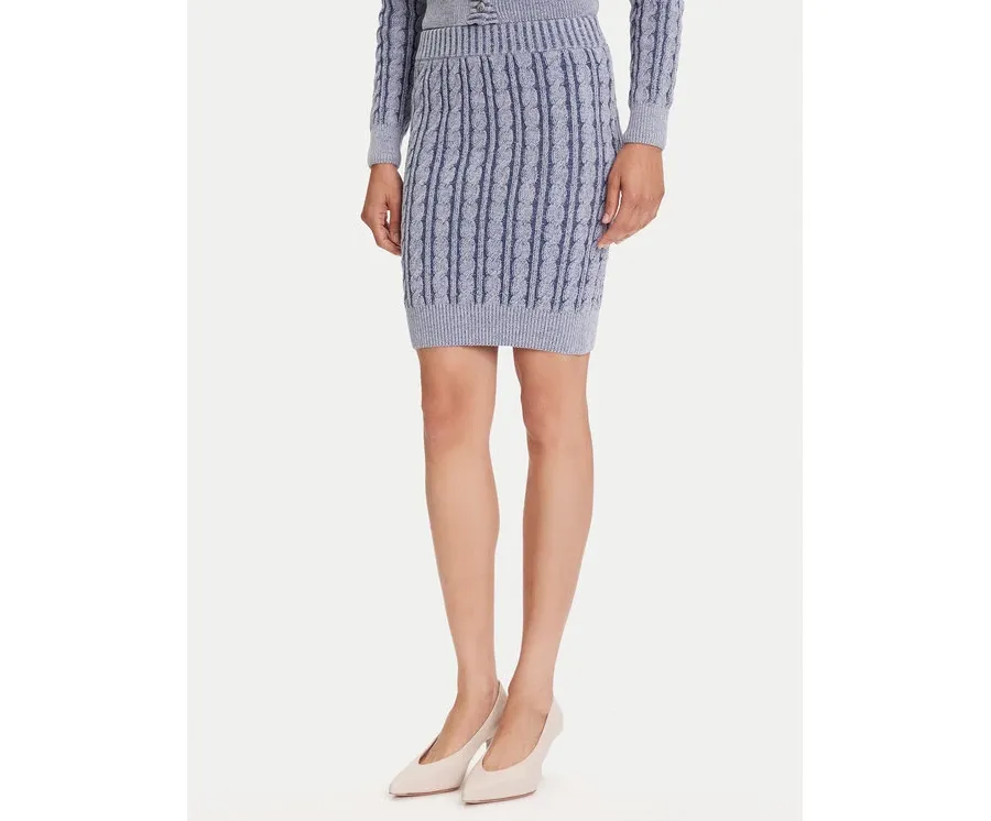 obrazek 1 Guess Spódnica mini W5YD68 Z3OU0 Niebieski Regular Fit