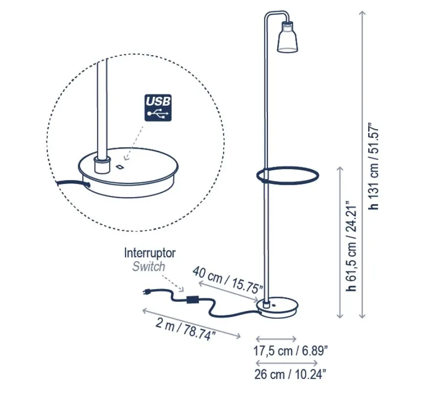 obrazek 4 Elegancka lampa stojąca do salonu lub innych pomieszczeń