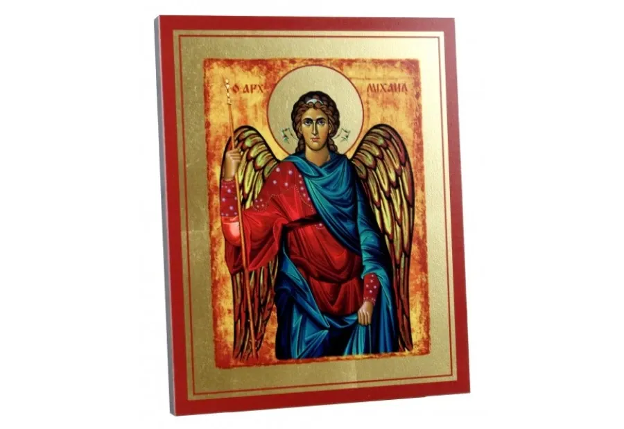 obrazek 2 Ekskluzywna Ikona Złocona Michał Archanioł 15x19 cm
