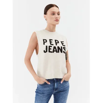 Zdjęcie Pepe Jeans Sweter PL702039 Écru Regular Fit