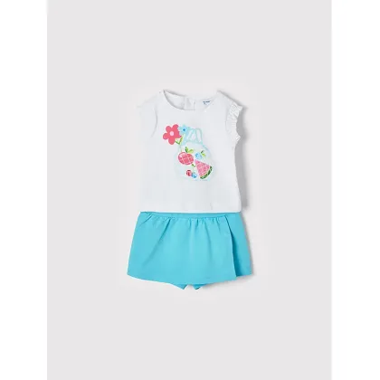 Zdjęcie Mayoral Komplet t-shirt i szorty sportowe 1241 Kolorowy Regular Fit