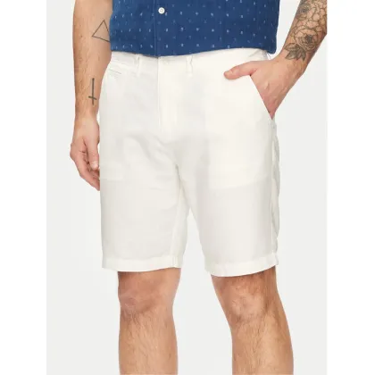 Zdjęcie Guess Szorty materiałowe M4GB59 WG8B0 Écru Regular Fit