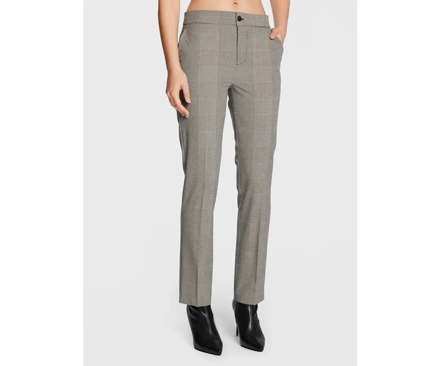 obrazek 1 TWINSET Spodnie materiałowe 222TP250J Szary Regular Fit