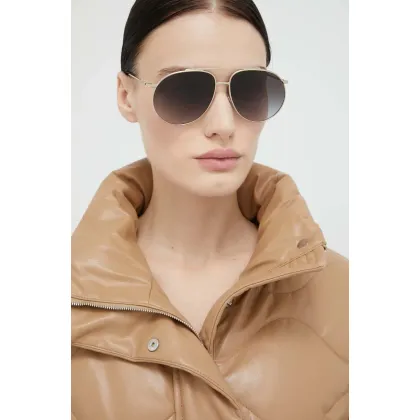 Zdjęcie Burberry okulary przeciwsłoneczne ALICE damskie kolor złoty 0BE3138
