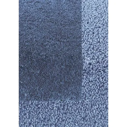Picture Subtle blue smooth carpet - TWINSET BORDER IN LOOP PILE 21308