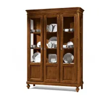 Picture Elegant display cabinet with 3 doors and 3 shelves - Zanini