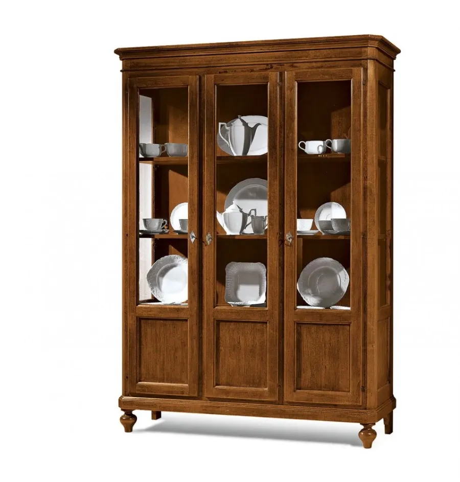 obrazek 1 Elegancka witryna z 3 drzwiami w komplecie z 3 półkami - Zanini