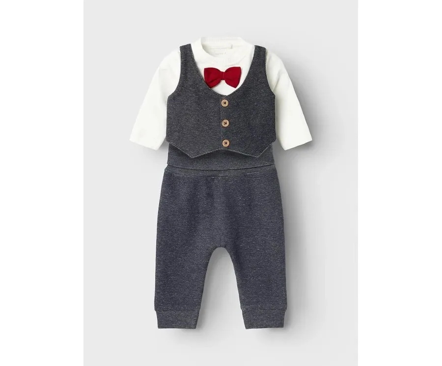 obrazek 1 NAME IT Komplet body i spodnie 13223335 Niebieski Regular Fit