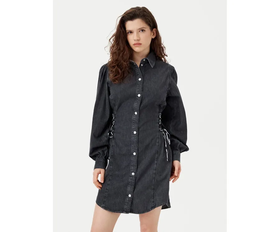 obrazek 1 Karl Lagerfeld Jeans Sukienka jeansowa A1W13004 Czarny Regular Fit