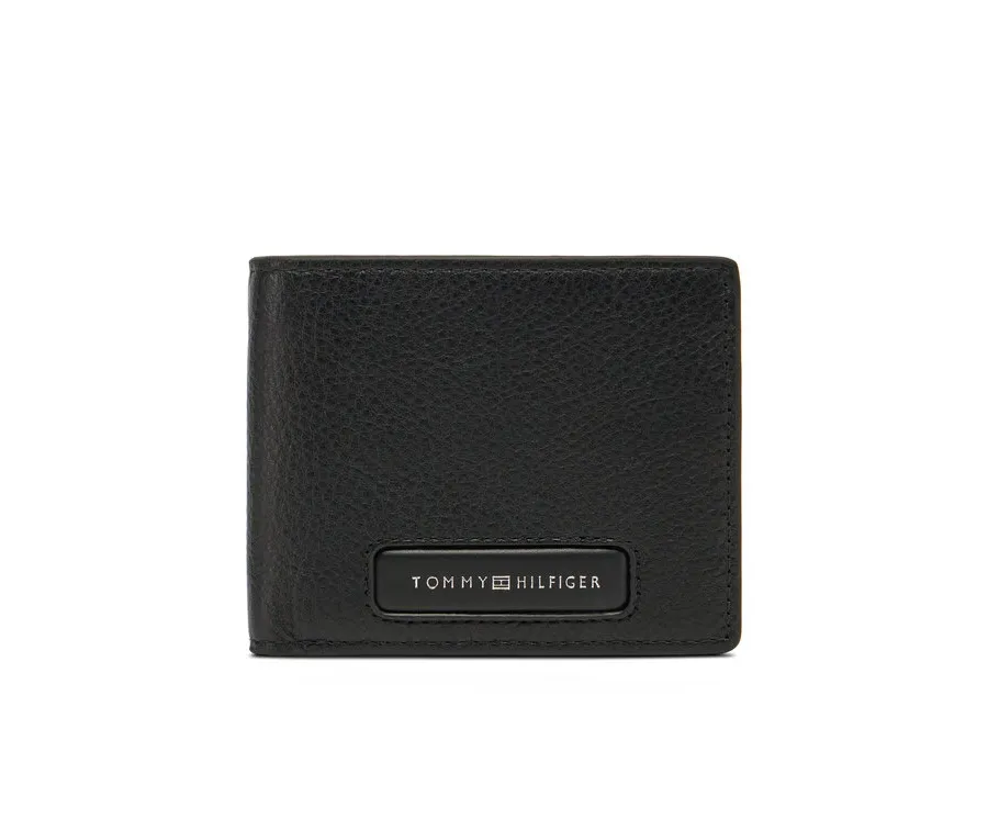 obrazek 1 Tommy Hilfiger Duży Portfel Męski Th Monogram Mini Cc Wallet AM0AM13251 Czarny