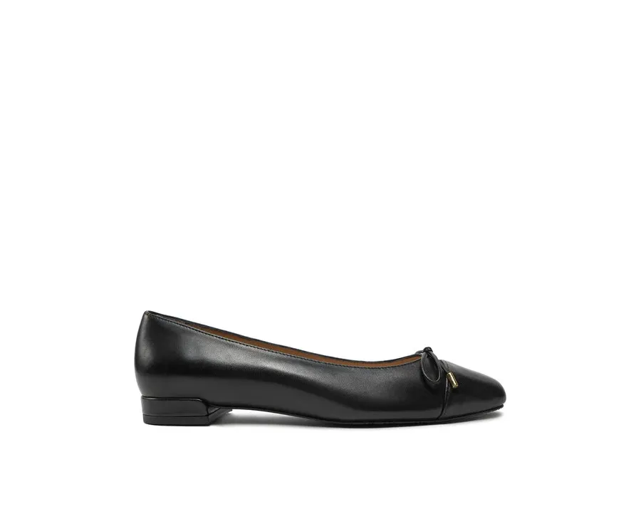 obrazek 1 Stuart Weitzman Baleriny Sleek Bow Flat SJ598 Czarny