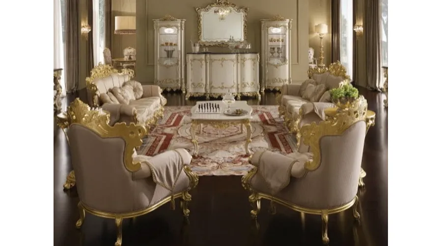 obrazek 2 Piękna stylowa tapicerowana sofa 3-osobowa