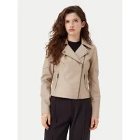 Zdjęcie Noisy May Kurtka z imitacji skóry Rebel 27000741 Beżowy Slim Fit