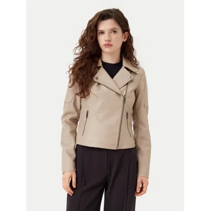Zdjęcie Noisy May Kurtka z imitacji skóry Rebel 27000741 Beżowy Slim Fit
