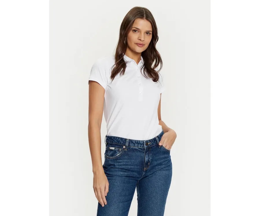 obrazek 1 Guess Polo W4GP62 KBZV1 Biały Slim Fit