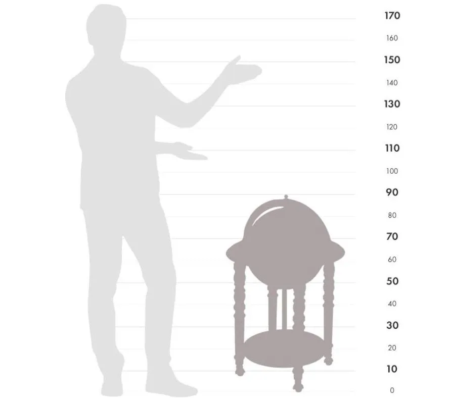 obrazek 5 Designerski globobarek do biura lub gabinetu - białe wykończenie