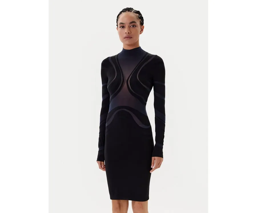 obrazek 1 Wolford Sukienka koktajlowa Venus 57178 Granatowy Slim Fit
