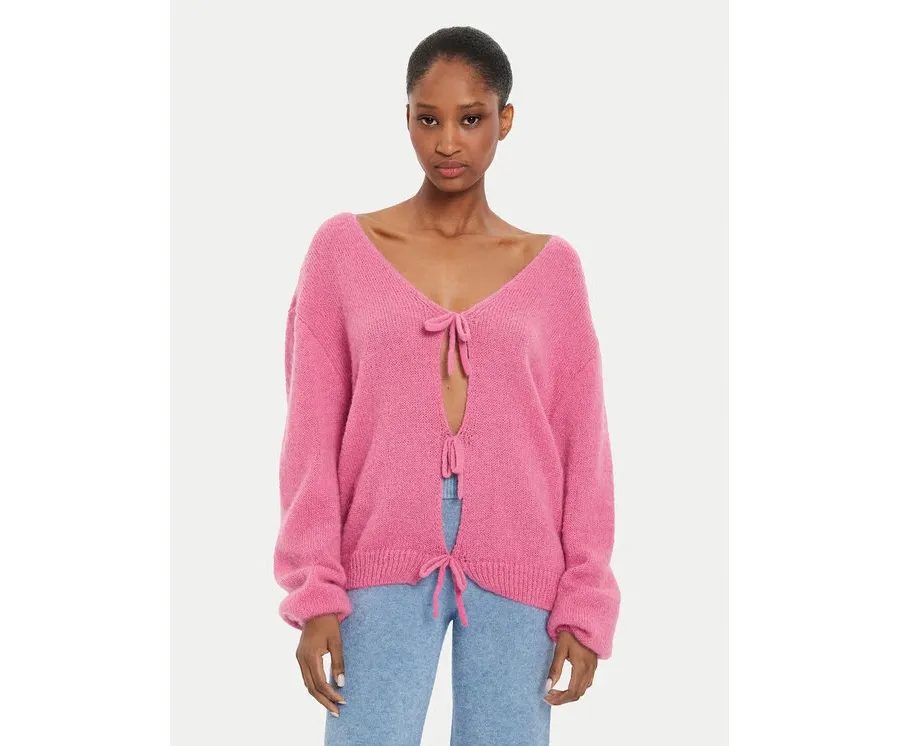 obrazek 1 Kontatto Sweter AI2025 3M0194 Różowy Regular Fit