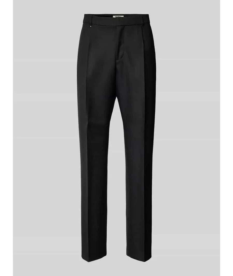 obrazek 1 Spodnie do garnituru o kroju slim fit z żywej wełny w kant model ‘Peter’