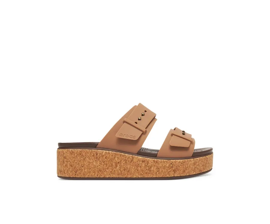 obrazek 1 Crocs Klapki Brooklyn Cork Buckle 211252 Beżowy