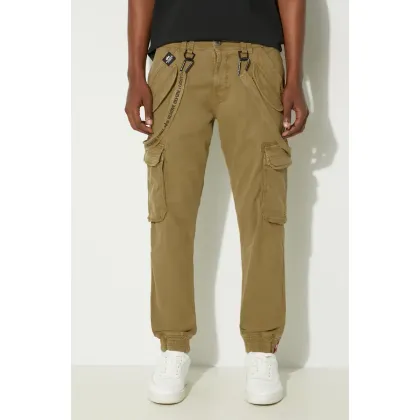 Zdjęcie Alpha Industries spodnie Utility Pant męskie kolor zielony dopasowane 128202