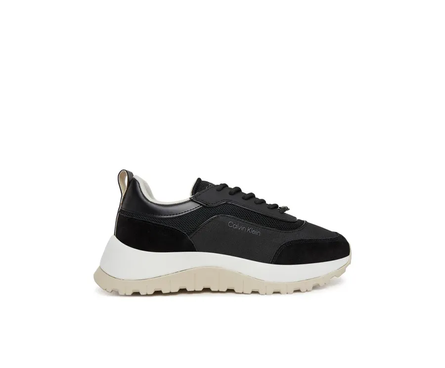 obrazek 1 Calvin Klein Sneakersy Runner Lace Up Mesh Mix HW0HW02487 Czarny