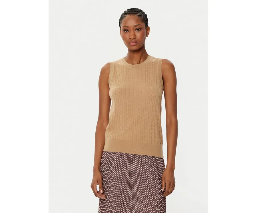 obrazek 1 Tommy Hilfiger Sweter WW0WW43956 Beżowy Regular Fit