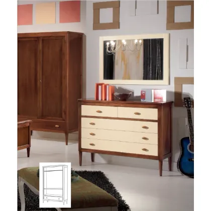 Zdjęcie Klasyczna komoda z 5 szufladami - włoski mebel - Fratelli Mirandola