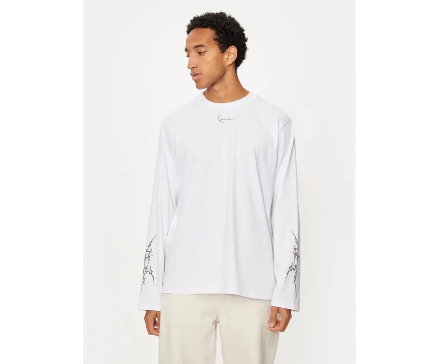obrazek 1 Karl Kani Longsleeve Small Signature Tribal 60240011 Biały Regular Fit
