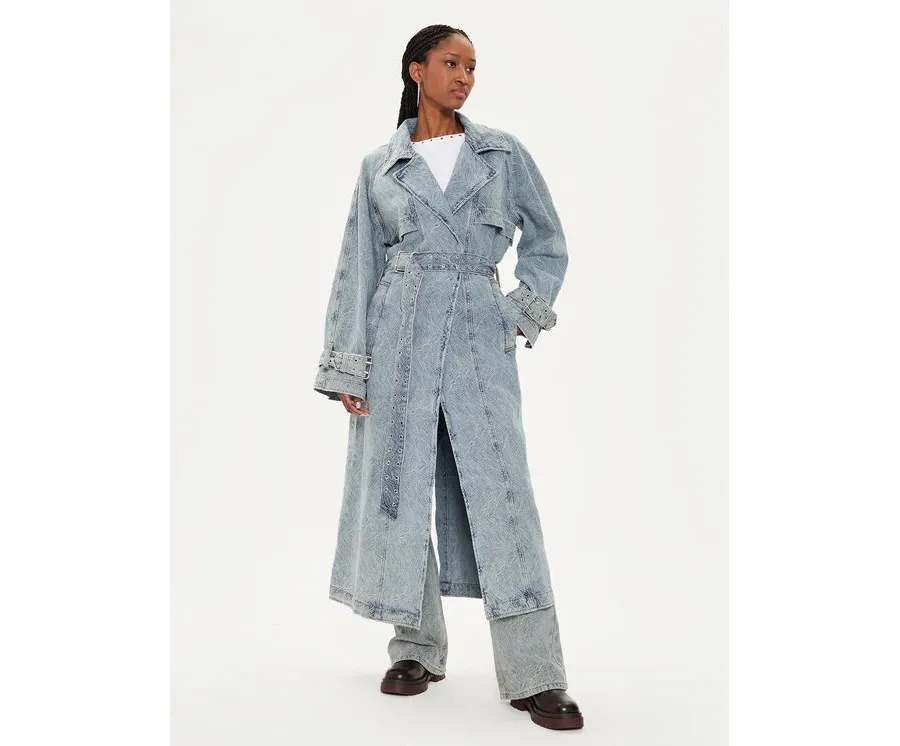 obrazek 1 Gestuz Płaszcz przejściowy Gianna 10908895 Niebieski Relaxed Fit