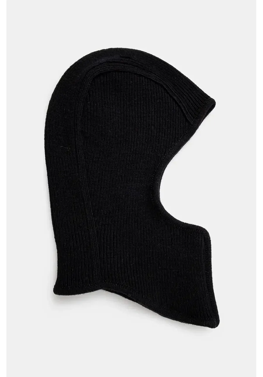 obrazek 1 AMBUSH kominiarka wełniana Rib Knit Balaclava kolor czarny BMLC002F24KNI0011000
