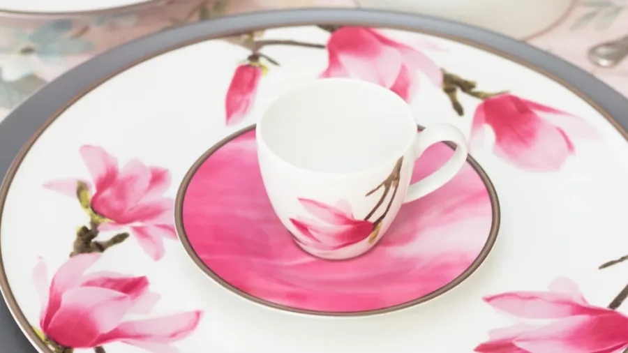 obrazek 2 Bardzo elegancka porcelanowa zastawa stołowa - Porcel