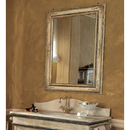 Picture Italian hand-decorated mirror - Interiors Italia