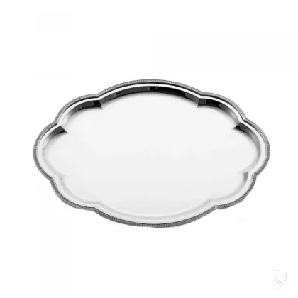 Zdjęcie Piękna stylowa nowoczesna srebrna taca Impero - Zaramella Argenti
