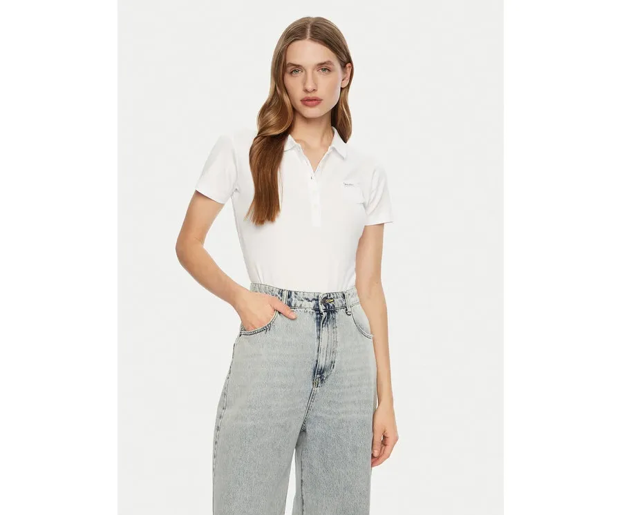 obrazek 1 Guess Polo W5RP47 KARS2 Biały Regular Fit